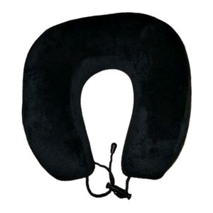 SAIREIDER Memory Foam Neck Pillow Black Adjustable